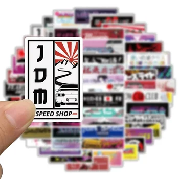 10/30/66PCS Japāna Racing JDM Stila Modificēšana Skeitborda Klēpjdatoru Tālrunis Uzlīme par Čemodānu Vēstnesis Kawaii Decal Uzlīmes