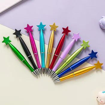 100gab Zvaigzne Forma Pildspalvas Melnu Tinti Rollerball Pildspalvas Zvaigžņu Lodīšu Pildspalvas Biroja, Skolas Piederumi Birthday Klāt, Lodīšu Pildspalvas