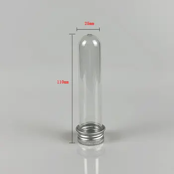 10Pcs 30ml Plastmasas Mēģenē Ar Skrūvējamu Vāciņu Kapsula PET Pudeles Alumīnija Vāciņu Iepakojums Caurule