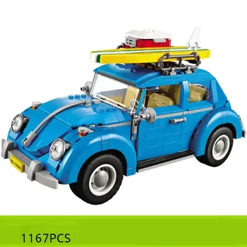 1167pcs Radošo Ekspertu Tehnisko Auto Sērijas Superauto Volkswagen Beetle Modeļa Celtniecības Bloki Pieaugušajiem Ķieģeļu Dāvanas Bērniem