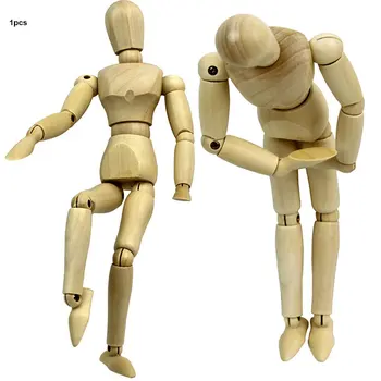 1GB Koka Cilvēks Kopīgu Leļļu Cilvēks Modeli, Radošu Rotājumi Mājas Apdarei Izvēlēts Skiču Mākslas Leļļu Rotājumi