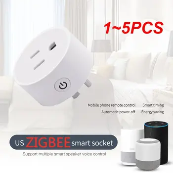 1~5GAB 15a Kontaktligzdas Mums Smart Home Smart Ligzda 110-250v Tuya Plug Taimeris Saderīgu Alexa Mājas Palīgs