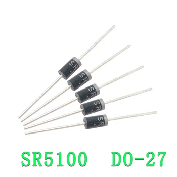 20PCS schottky diode SR5100 5A/ 100V DARĪT -27 SB5100