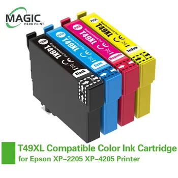 4Color 49XL T49XL T49 XL 49-I Prēmija Saderīgu Krāsu Tintes Tintes Kārtridži Epson XP-2205 XP-4205 Printera ( Ar Čipu )