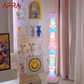 AFRA Ziemeļvalstu Bērniem Grīdas Lampas Krāsu Mūsdienu Ģimenes Iiving Istaba Guļamistaba Radošumu LED Dekoratīvās Atmosfēru