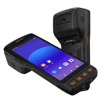 Android POS 58mm termoprinteri Saņemšanas 1D/2D Svītrkodu Skeneri, Pārnēsājamie Termināļa Rokas PDA POS Sistēma Visu Vienā Impressora
