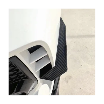Auto Oglekļa Šķiedras Priekšējā Bufera Lūpu Fin Sadalītāja Spoilers Canard Uzlīmes Honda Civic 10. Type-R 2019-2021