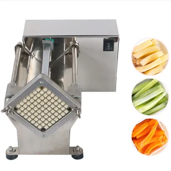 Automātiskās tirdzniecības frī Kartupeļi elektriskā kartupeļu čipsi griezējs mašīna / kartupeļu čipsi griešanas mašīna