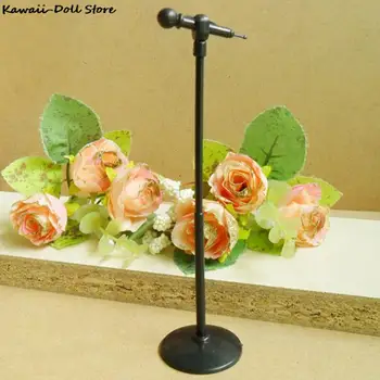 Cute Mini Plastmasas Mikrofona Modelis Namiņš Miniatūru Mēbeles Aksesuāri