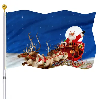 Dārza karoga Ziemassvētki Aļņi un Ragavas Banner Karogu Santa Māju Iekštelpu Puse Āra Dzīves Telpa, Ziemassvētku Rotājumi Karogu, Sievietēm, Bērniem,