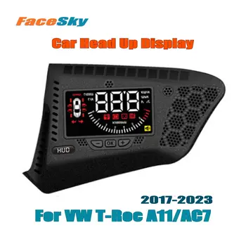 FaceSky Automašīnas Vadītājs-up Head Up Display Par Volkswagen VW T-Roc (A11/AC7) 2017-2023 Auto HUD Piederumi LCD Vējstikla Projektoru