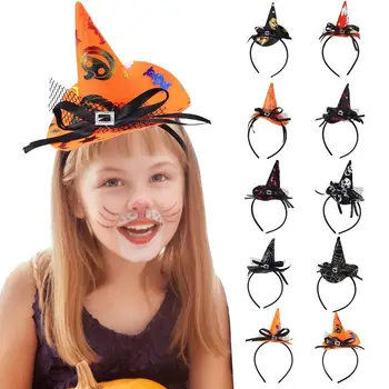 Halloween Raganu Cepure Klp Karājas Raganu Cepure Tērpa Aksesuārs Halloween Pusei Par Labu Triks Vai Ārstēšanai Apdare, Cepures Bērniem