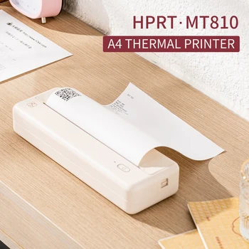 HPRT MT810 A4 Portatīvo Termiskā Printeri Bezvadu BT Savienojumu Mobilā Foto Printera Atbalsts 210mm/110mm