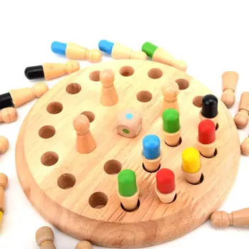 koka Atmiņas Spēles Stick 3d koka puzles, rotaļlietas, bērnu Agrīnās Izglītības Ģimenes Puses Gadījuma Spēle Ideālu Ziemassvētku dāvanu