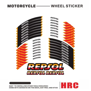Motociklu Ārējā loka uzlīmes, riteņu filmu robežu atstarojošās uzlīmes riepu HRC CBR250RR CBR400RR CBR600RR CBR1000RR