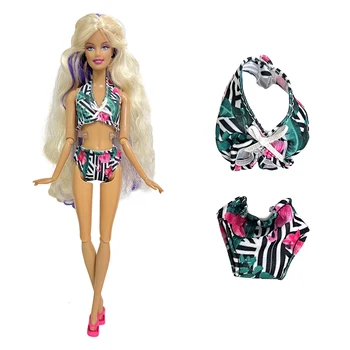 NK 1 Gab Lelle Pludmales meitene ir trīsstūrveida sadalīt peldkostīmu firepower flamingo modelis peldkostīmu karstā pavasara apģērbu Barbie Lelle, ROTAĻLIETAS