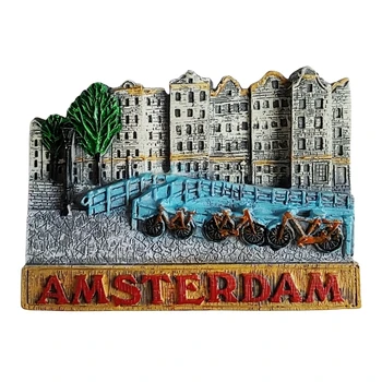 Nīderlande Amsterdama Tūrisma Suvenīru Magnētiskās Ledusskapja Uzlīmes Kolekcija Dāvanu, Ledusskapis Magnēti