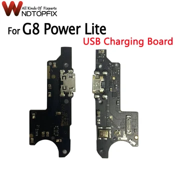 Par Motorola Moto G8 Jauda Lite USB Uzlādes Ports Moto G8 Jauda Lite Lādētāja Ports Doks Spraudni Pievienojiet Valdes Rezerves Daļas