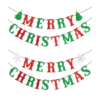 Priecīgus Ziemassvētkus Banner Aksesuārus Pull Karoga Viegls Ziemassvētku Dekori Zemnieku Jaunajā Gadā Grupa Krājumi Iekštelpu un Āra Mājās