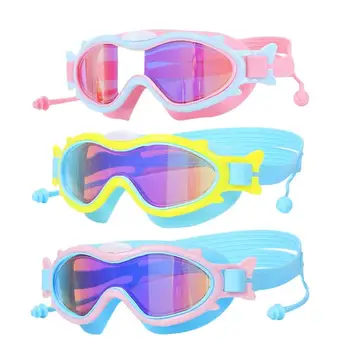 Profesionālās Krāsains Bērnu Silikona Peldēšanas Brilles Anti Fog, UV Peldēšanas Brilles Ūdensizturīgs Silikona Peldēšanas Brilles Bērniem