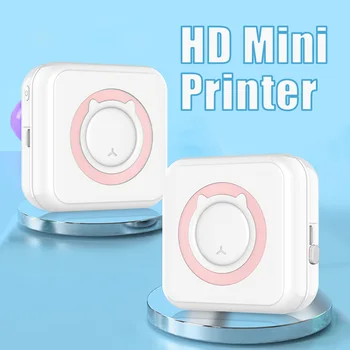 Pārnēsājams Mini Printeri Termiskās Uzlīmes Papīra Inkless Bluetooth Bezvadu Printeri Impresora Android, IOS Foto Memo etiķešu Printeri