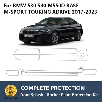 Sagrieztos Šūpuļzirgs Paneļi Krāsas Aizsardzību Skaidrs Krūšturis Aizsargu Komplekts TPU PPF BMW 530 540 M550D BĀZE M-SPORT, TOURING XDRIVE 2017-2023
