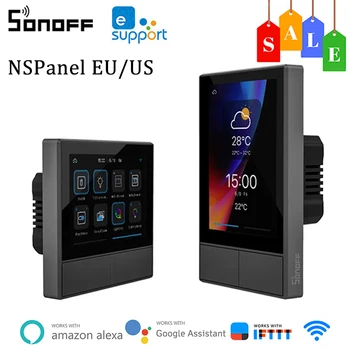 SONOFF NSPanel Smart Scene Slēdzi ES/ ASV Wifi Smart Termostats All-in-One Kontroles HMI Sienas Panelis Atbalsta Alexa Alise Google Home