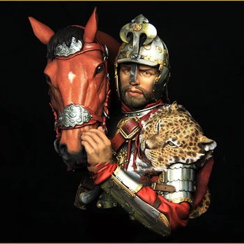 Sveķu karavīrs 1/10 polijas Hussars 17. gadsimta krūtis karavīrs Modelis Unassambled Unpainted Attēls Ēku Komplekts