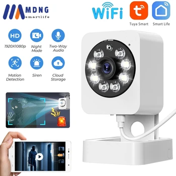Tuya Wifi Video Survalance Fotokameras 1080P Drošības PTZ IP Kameras CCTV HD Mājas Bērnu Aizsardzības Auto Izsekošana Smart Dzīves 360 Fotokameras