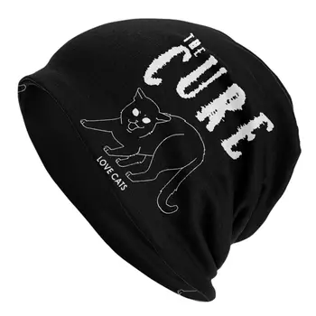 Unisex Izārstēt Rokgrupa Patīk Kaķi Beanies Skullies Apģērbs Sunīti Adīt Cepuri Unikālo Dizainu, Siltas Cepures Dzimšanas Dienas Dāvanas Ideja