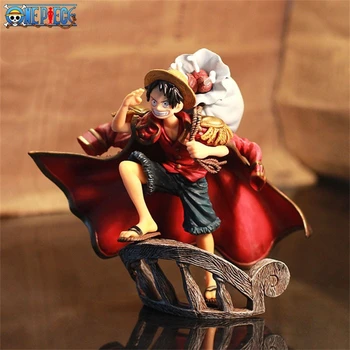 Viens Gabals Anime Monkey D. Luffy Attēls Pastāvīgās Darbības Statuetes PVC Modelis Kolekcionējamus Statuja Darbvirsmas Apdare Rotaļlietas Ziemassvētku Dāvanu