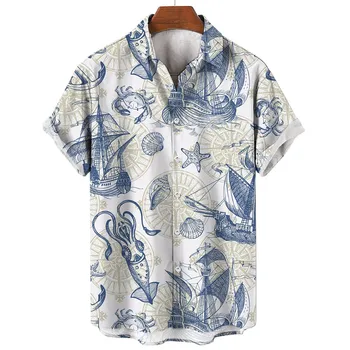 Vīriešu Aloha Krekls brīvdienas-krekls 2. Stils