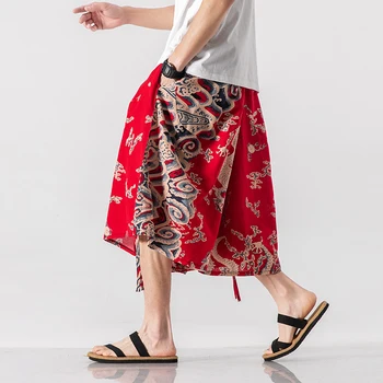Vīriešu Plaša Kāju Bikses Vaļīgas Streetwear Jogger Treniņbikses Vīriešu Harajuku Stils Lielgabarīta Harēma Gadījuma Bikses Vasaras 5XL