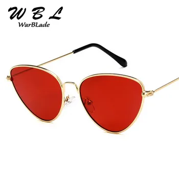 WarBLade Moderns Tonētu Krāsu Vintage Formas Augstas Kvalitātes Saules brilles Formas Okeāna Cat Eye Saulesbrilles Sieviešu Zīmola Dizainere